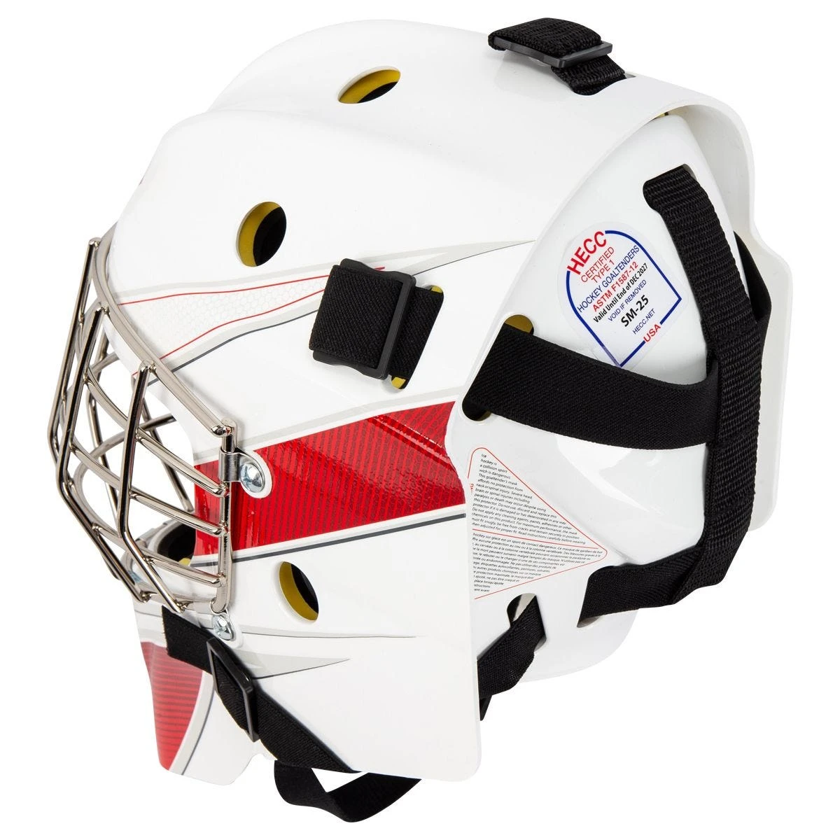 CCM Axis A1.5 Junior Certified Straight Bar Goalie Mask - Team - Image 4
