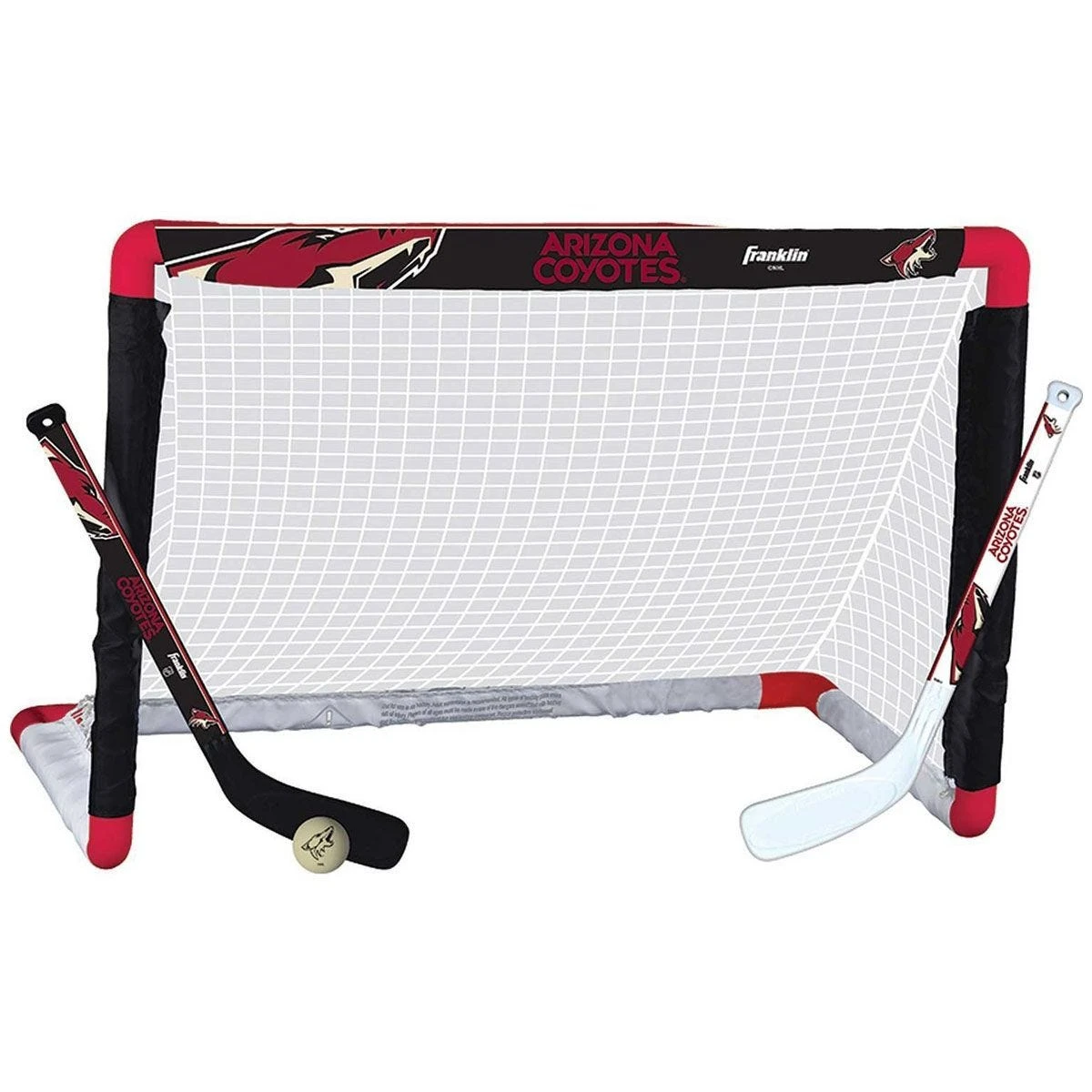 Arizona Coyotes Franklin NHL Mini Hockey Goal Set - Image 2