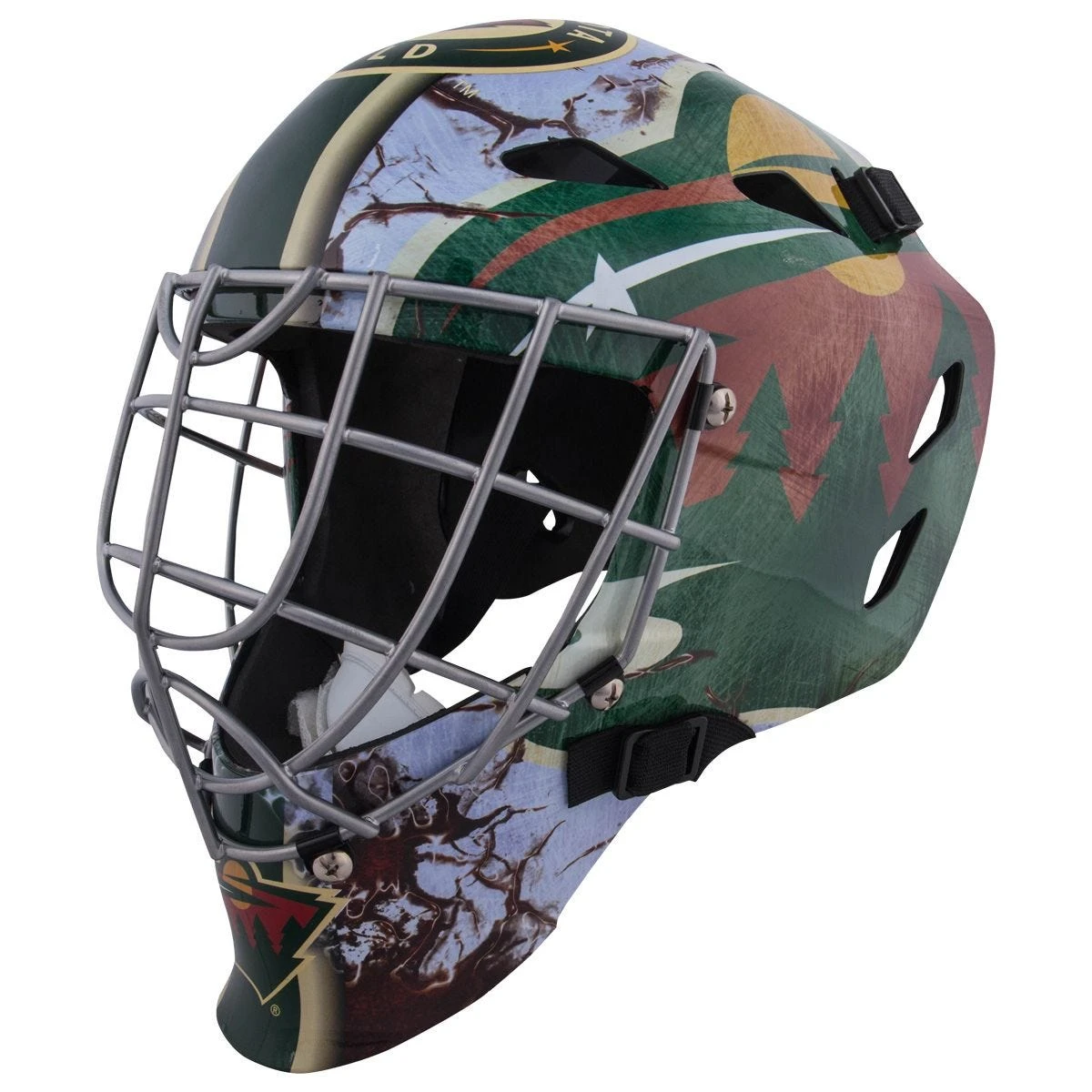 Minnesota Wild Franklin GFM 1500 Goalie Face Mask