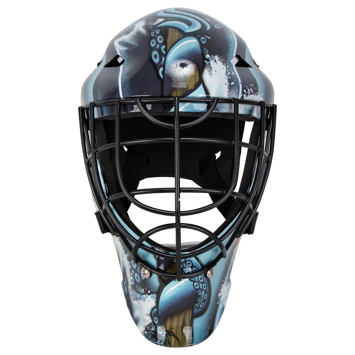 Seattle Kraken Franklin GFM 1500 Goalie Face Mask - Image 3
