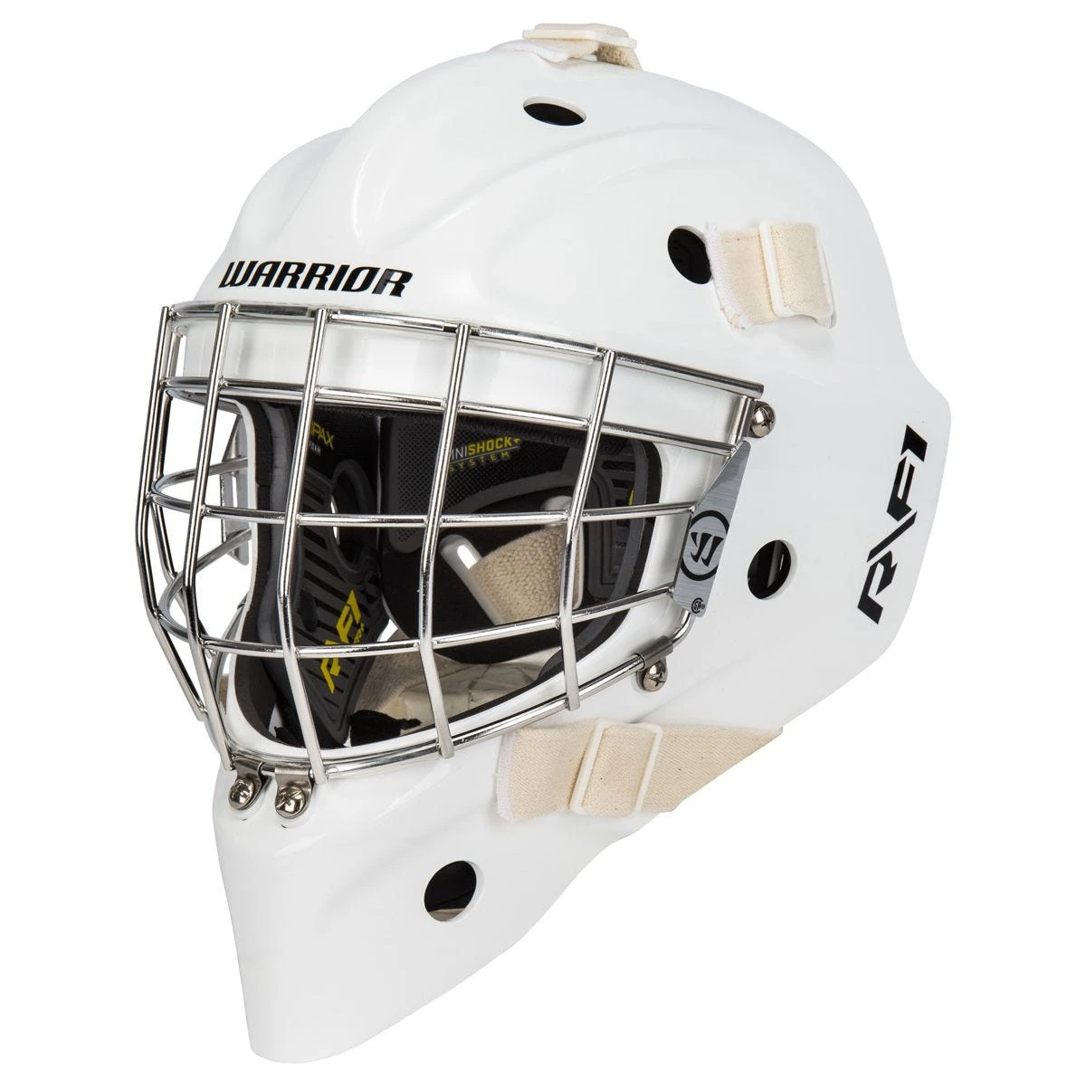 Warrior Ritual R/F1 Junior+ Certified Straight Bar Goalie Mask