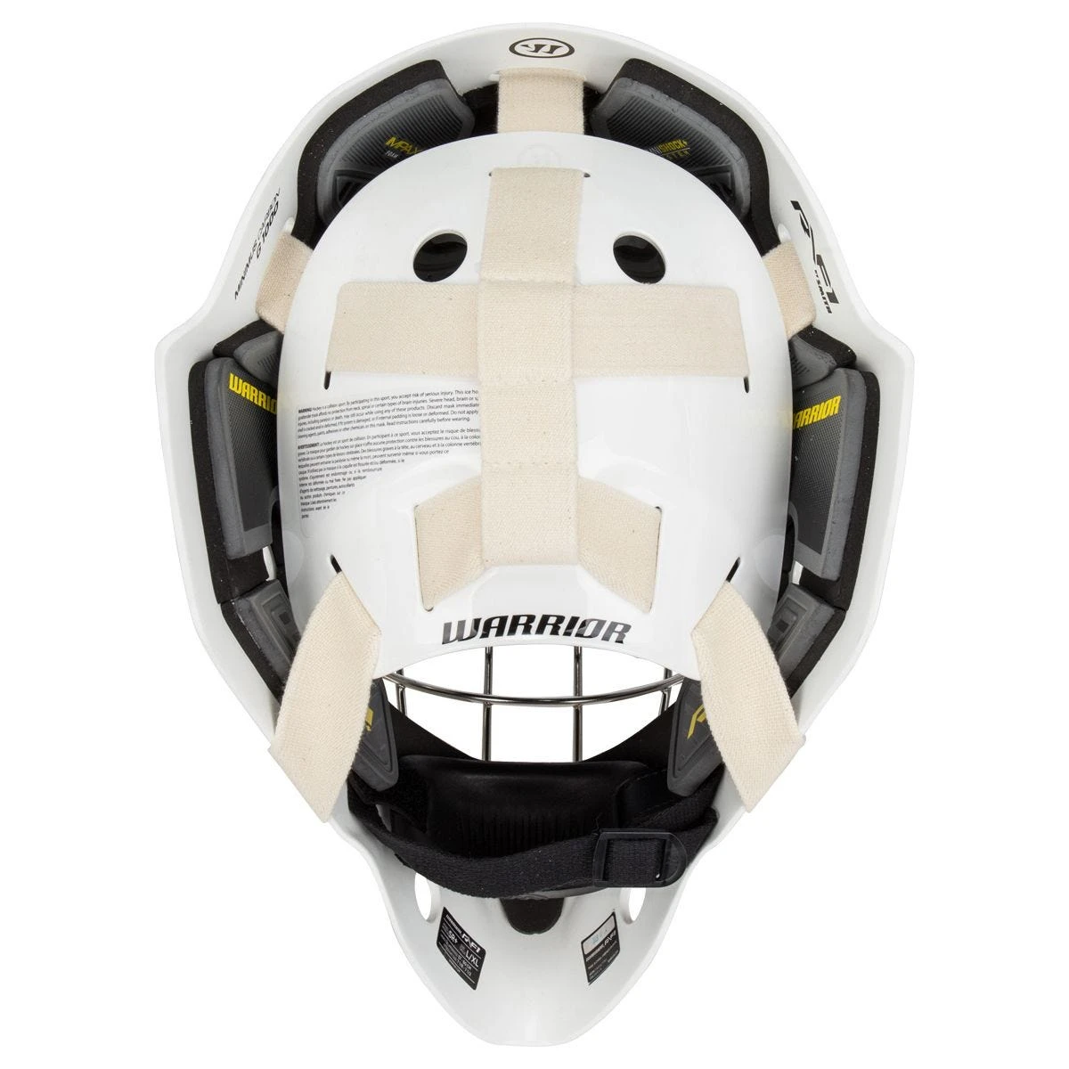 Warrior Ritual R/F1 Senior+ Certified Straight Bar Goalie Mask - Image 5